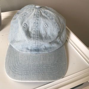 denim baseball hat
